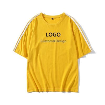 China High Quality Men's Oversized 100% Cotton T-shirt Anti-wrinkle Printing Custom Made Mens T Shirts for sale