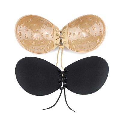 China POLYESTER invisible bra/nylon sticky silicone bra nipple cover bra silicone bra for sale