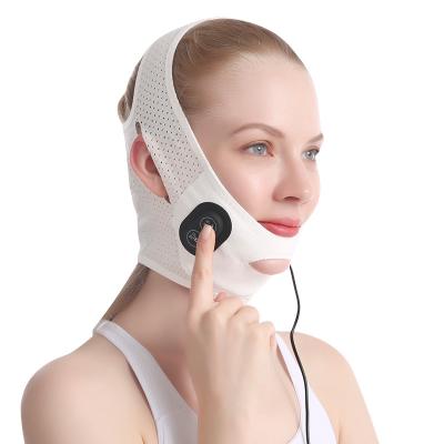 China JLK Breathable Cheek Chin Lift Up Mask Hot Compress Massage Mask Three Speed ​​Fit Slimming Wrinkle Slim Strap Anti for sale