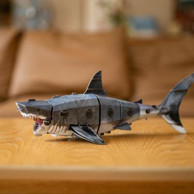 China Educational Toy Custom Kids Jigsaw Puzzles Toy Great White Shark 3d Cartoon Kids Puzzle Paper Supplier Kids Puzzle Unique Cartoon DIY Unisex for sale