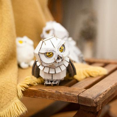 China Toy Custom Kids Educational 3d Jigsaw Puzzles Toy Snowy Cartoon Owl Kids Puzzle Paper Supplier Children Puzzles Unique DIY Cartoon Unisex for sale