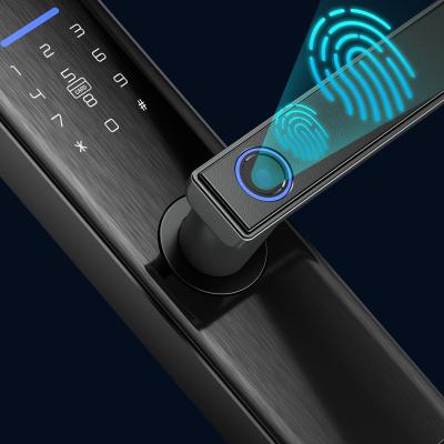 China New Smart Mode L1 Electric Wifi Tuya Door Lock Wifi APP Fingerprint Digit Intelligence 5 Digit Unlock Method for sale