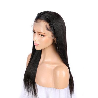 China Wholesale Cheap Brazilian Virgin Transparent Lace Front Wigs HD Human Hair Wave Hair Wigs Silky Straight Half Wigs For Black Woman for sale