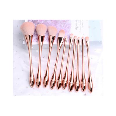 China Wholesale Rose Gold High Quality FACE Gold Bag Professional High Quality Brush Makeup Set for sale