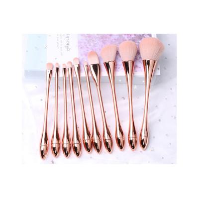 China FACE Best Price Eye Set Cute Package Foundation Mini Rose Gold Beauty Makeup Tool Brush for sale