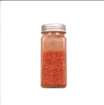 China Viable Square Bottle BBQ Shop Seasoning Pepper Cumin Sprinkling Bottle 120ml Pepper Seasoning Jar for sale