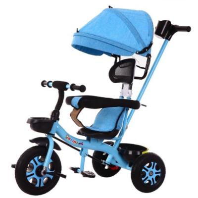 China Cheap price children 4 in 1 baby strollers walkers kids trikes 3 wheel tricycle à venda