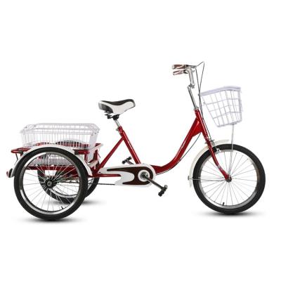 China New 20 Inch 24 Inch Elderly Basket Adult Tricycle for sale