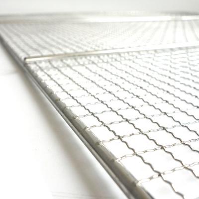 China Factory Direct Sale Stainless Steel Barbecue BBQ Grill Dustproof Sharpening Net Grates for sale