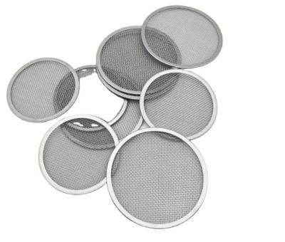 China Corrosion Resistance SS 30mm 40mm 50mm Wire Mesh 10mm 15mm 20mm Round Edge Stainless Steel Mesh Oil Filter Disc With for sale