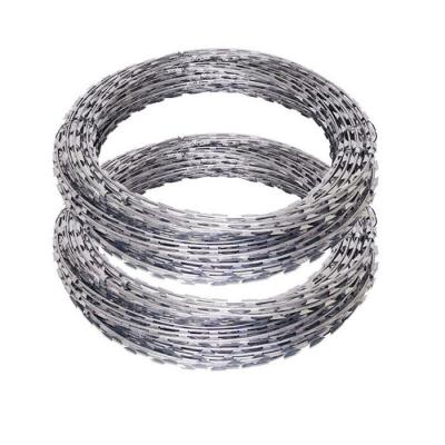 China Sharp Point Anti Rust Concertina Stainless Razor Barbed Wire Or Galvanized For Farm Fence for sale