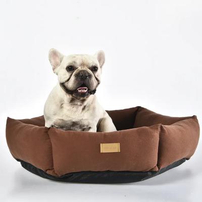 China Wholesale Custom Stocked Petstar Size Cat Round Bed Anti-Slip Cute Puppy Bed for sale