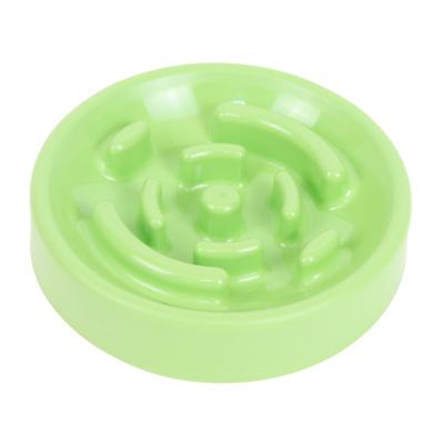 China Portable Wholesale Plastic Size Lightweight Viable Slow Pet Eat Bowl Puppy Food Bowl Slow Feeder Dog Food Eating Rounded Pet Bowl for sale