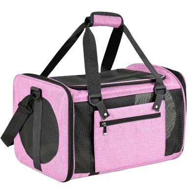 China Factory Stocked Wholesale TSA Approved Dog Carrier Cat Carrier Bag Portable Washable Breathable Pet Carrier for sale