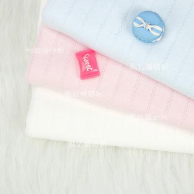 China Soil Repellent 2022 Hot Sale Autumn And Winter Baby Clothes Maternity Clothes Jacquard Fabric Double Jacquard Clothes Crawling Fabric for sale