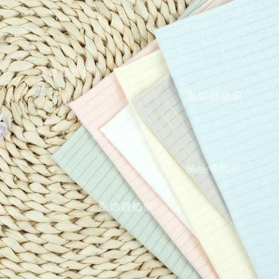 China Stain repellent spring and autumn stripe wicking cotton fabric single-sided vertical needle-like fabric for kids for sale