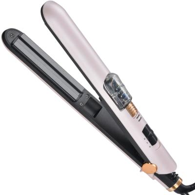 China 2 LED Indicator Lights 110-220v Voltage Ceramic Steam Styler Atomization Function Hair Straightener for sale