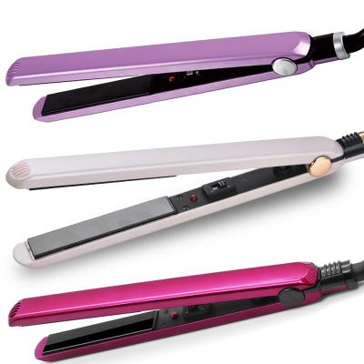 China Custom Logo Hair Straightener 450 Setting ON/OFF Flat Irons OEM Private Label Titanium for sale