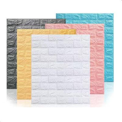 China Self adhesive 3d brick sticker XPE interior wall panel for wall decoration wallpaper for sale