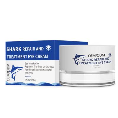 China Shark Logo Eye Care 20g Custom Anti-wrinkle Repair And Treatment Eye Cream Under Eye Moisturize for sale