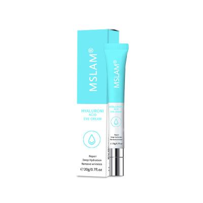 China Anti-wrinkle New Product China Eye Care MSLAM Hyaluronic Acid Cream 20g Eye Under Eye Bags for sale