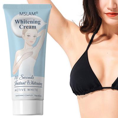 China Wholesale 60ml MSLAM Exfoliator Body Care 10 Seconds Whitening Bleaching Inatant Cream For Body Hand And Legs for sale