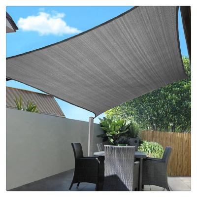 China HDPE Hot selling new HDPE anti UV patio gray rectangle 4*3m Garden Sun Shade Sails for sale