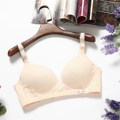 China New Design Breathable Dropshipping Plus Size Seamless Cotton Nursing Cross Bra Sleeping Maternity and Nursing Bras for sale