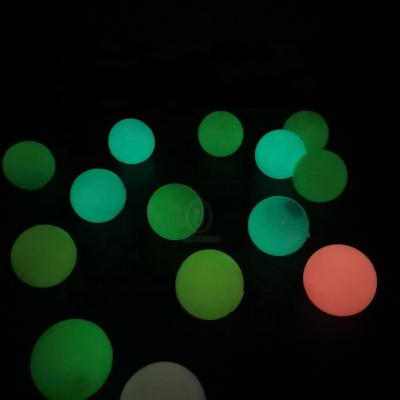 China Relaxing Luminous Sticky Balls TPR Squash Balls Ceiling Glow In The Dark for sale