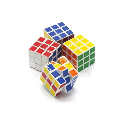 China Educational Key Chain 3*3*3 Mini Magic Cube Toy Promotional Gift 3CM Plastic Magic Cube Promotional Cube Puzzle for sale