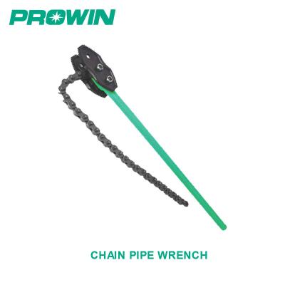 China Free Sample PROWIN Carbon Steel Top Pick 14 Inch Adjustable Heavy Duty Chain Pipe Wrench for sale