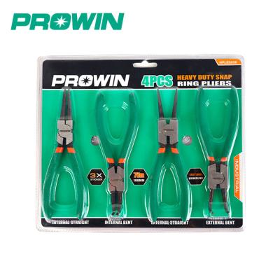 China PROWIN 11308 MULTI FUNCTIONAL Circlip Pliers Set 4pcs 7inch for sale