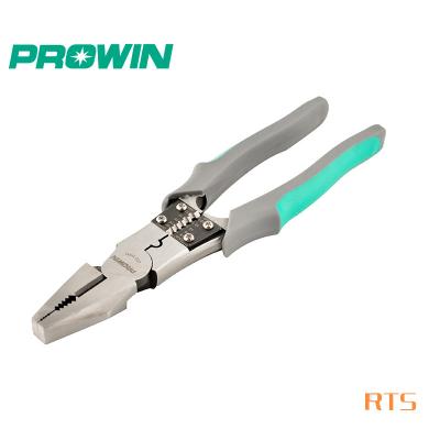 China PROWIN 11117 9inch 220mm MULTI FUNCTIONAL Combination Multifunctional Wire-stripping Pliers for sale