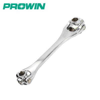 China CR-V/size 8 in-1 T L type classic design socket wrench free sample PROWIN carbon steel various universal for sale