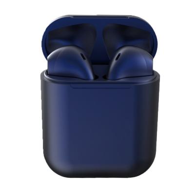 China Blue In-Ear I12 TWS 5.0 Stereo Wireless Tooth Earbud In-Ear Earphone High Quality With Charging Case for sale