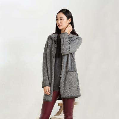 China Custom White Ladies Good Quality Cashmere Coat Fashionable 100% Cashmere Wool Coat for sale