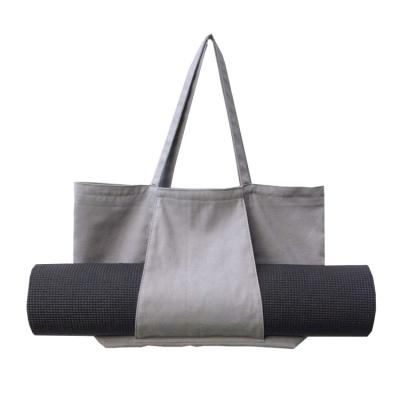 China Factory Wholesale Reusable Recycled Large Oversized Canvas Yoga Mat Sports Tote Cotton Grocery Bags for sale