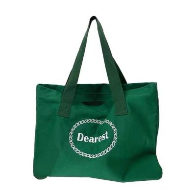 China Eco-Friendly Embroidered Canvas Shopping Shopping Bags With Logo Custom Colored Canvas Tote Bags for sale