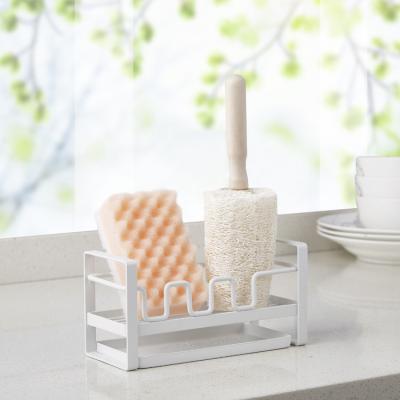 China Sustainable Kitchen Accessories Storage Drain Rack Dish Cloth Rack Sponge Rack For Kitchen Accessories for sale