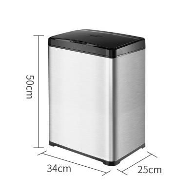 China Large Capacity Sensor Automatic Trash Can Household Electric Smart Trash Creative Sensing Trash Can for sale