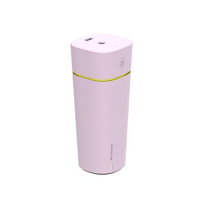 China Feel Comfortable Hot Selling Mini Ultrasonic Atomizer USB Air Humidifier with Lamp and Fan for Hotel Car Home School for sale