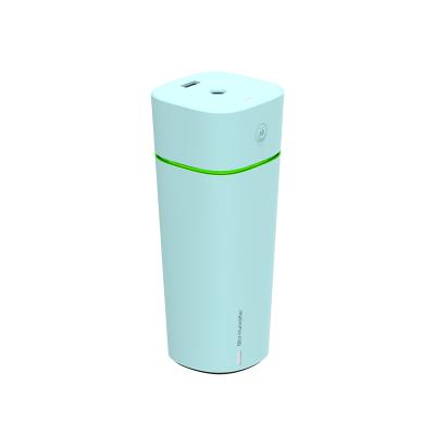 China Feel Comfortable Unique Style Lamp and Fan Hand Humidifier Decoration for Desktop USB Rechargeable Cool Mist Maker Jet Purifier Nano Diffuser for sale