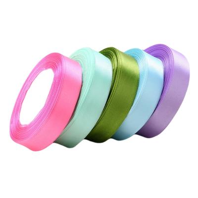 China Sustainable Wholesale Colored Satin Ribbon For Packing /polyeser Satin Ribbon for sale