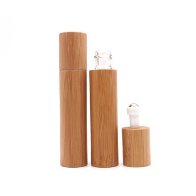 China Roll On Bamboo 10ml Roll On Perfume Essential Oil Glass Bottle for sale