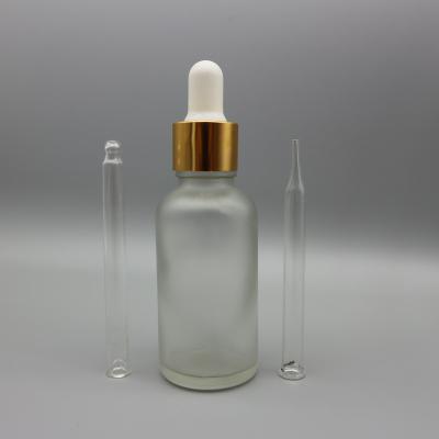 China Personal Care 5ml 15ml 20ml 30ml 50ml 100ml 150ml Clear Frosted Glass Dropper Bottle For Cosmetics e Liquid Juice for sale