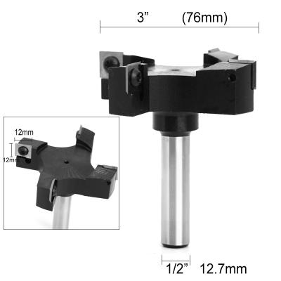 China Carbide 4 Bit Flute Spoilboard CNC End Mill Precision Face Milling Cutter Insert Style Router For Woodworking Tools for sale