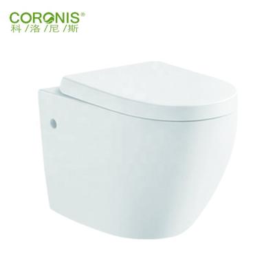 China Hidden Tank Bathroom Sanitary Ware Ceramic P-trap Wall Hung Toilet for sale