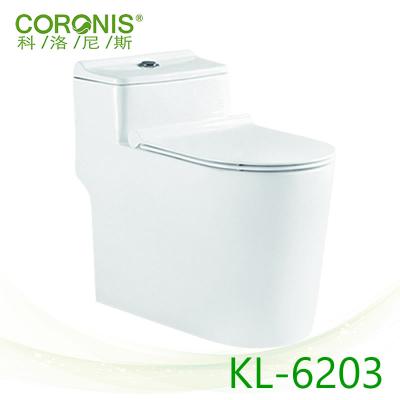 China Double-Flow Portable WC One Piece Toilet Siphonic Water Fittings Toilet Seat Water Closet Ceramic Toilet for sale