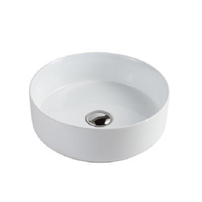 China Modern Design Round Shape Art Series Bathroom Basin Sink Ceramic Matte Hand Basin for sale