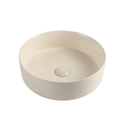 China Modern Style Ceramic Bathroom Sanitary Ware Color Color Sink Basin Faucet Round Table Basin for sale